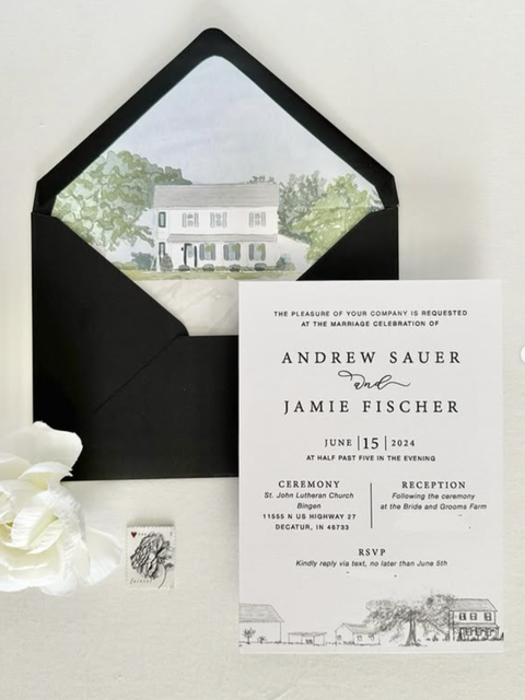  intimate farm wedding invitations