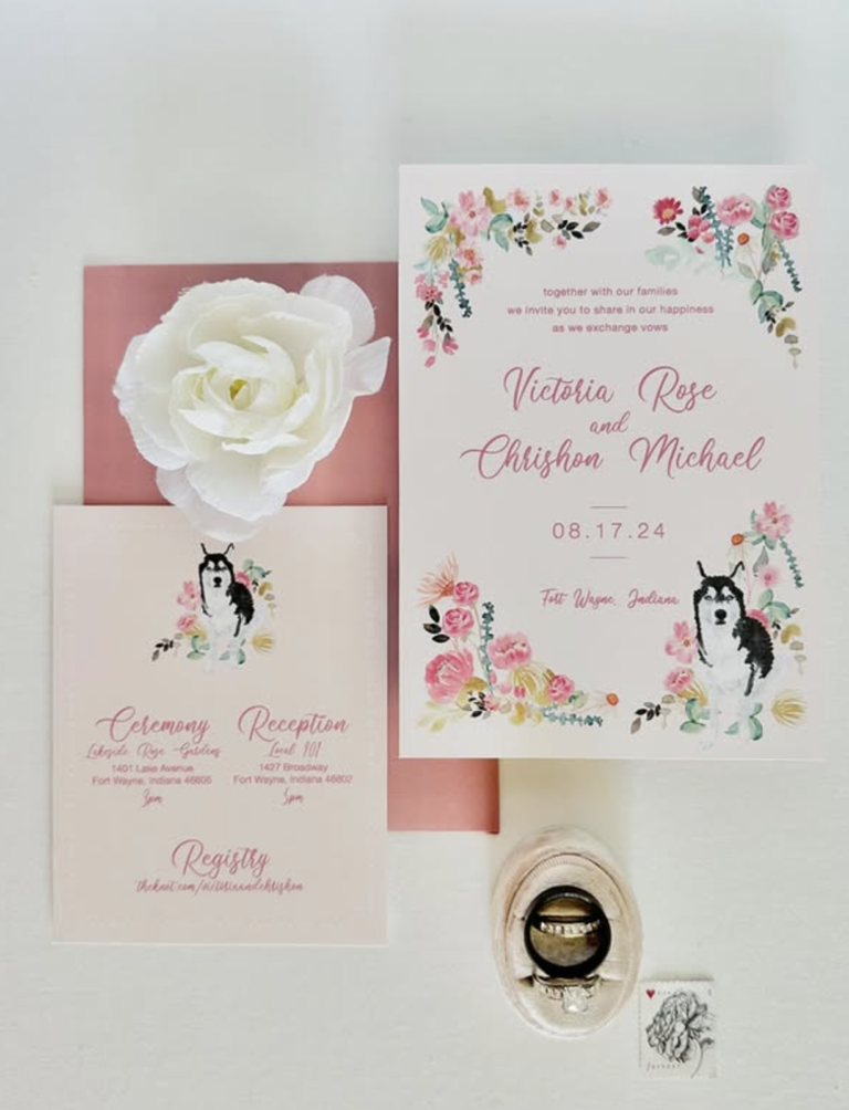 Wedding Invitations with a Dog